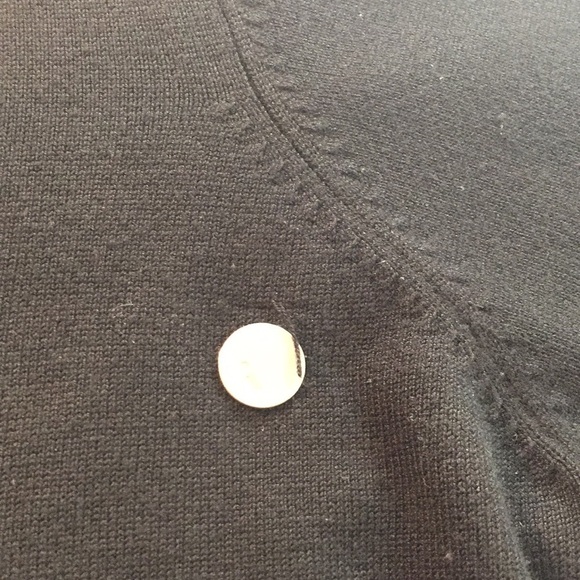 NOTATIONS 2X Black Cardigan USED Round Neck Soft Rayon Nylon Pit to Pit 25 1/2" - Picture 14 of 15